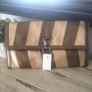 Brand New Bronze Clutch Purse Handbag